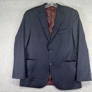 Jack Victor Blazer Mens 42R Black Loro Piana Wool Napoli CT Suit Jacket